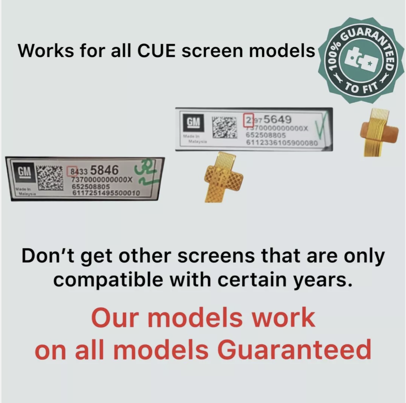 Cadillac CUE Touch screen Duel Mode